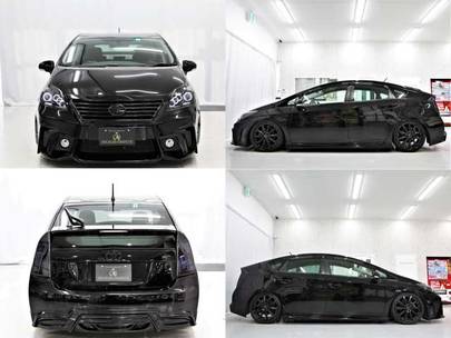 トヨタ プリウス 1 8 S 後期仕様ブラックアウト フルカスタム 大阪府 プリウス専門店 カスタムコンプリートカー専門店 Ju適正販売店 Doubles Produce 株 エスコーポレーションの中古車 中古車情報 中古車検索ex 詳細
