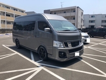 NV350キャラバンマイクロバス 2.5 GX (オートスライドドア付) スーパーロングボディ ワイド ハイルーフ ディーゼルT ・10人乗り・エアロ・アルミ・ローダウン