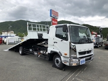 ファイター 増トン 一般型積載車 スライドローダー 古河 7.2t積  油圧式リヤゲート ワイド