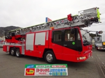 日野 モリタ製 消防車 40m級ハシゴ消防自動車 リフター付 スーパージャイロラダー