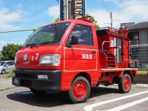 ハイゼットトラック トーハツ製 消防車 4WD 4人乗り 5MT 投光器 収納BOX