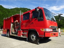レンジャー 増トン 水槽付消防車 1.5KL 日本機械 上部放水装置 Wキャブ 7人乗り